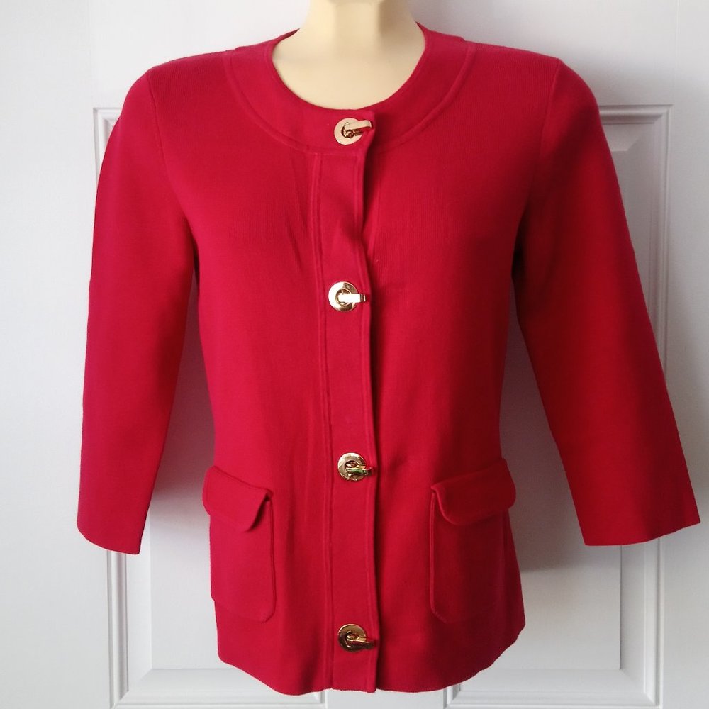 JONES NEW YORK 100% Cotton Button Down Cardigan S